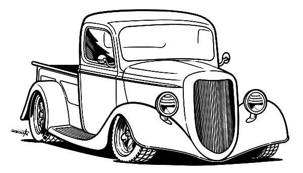 Free Printable Hot Rod Coloring Pages Cars Coloring Pages Truck 