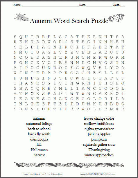 Freeprintablecrosswords