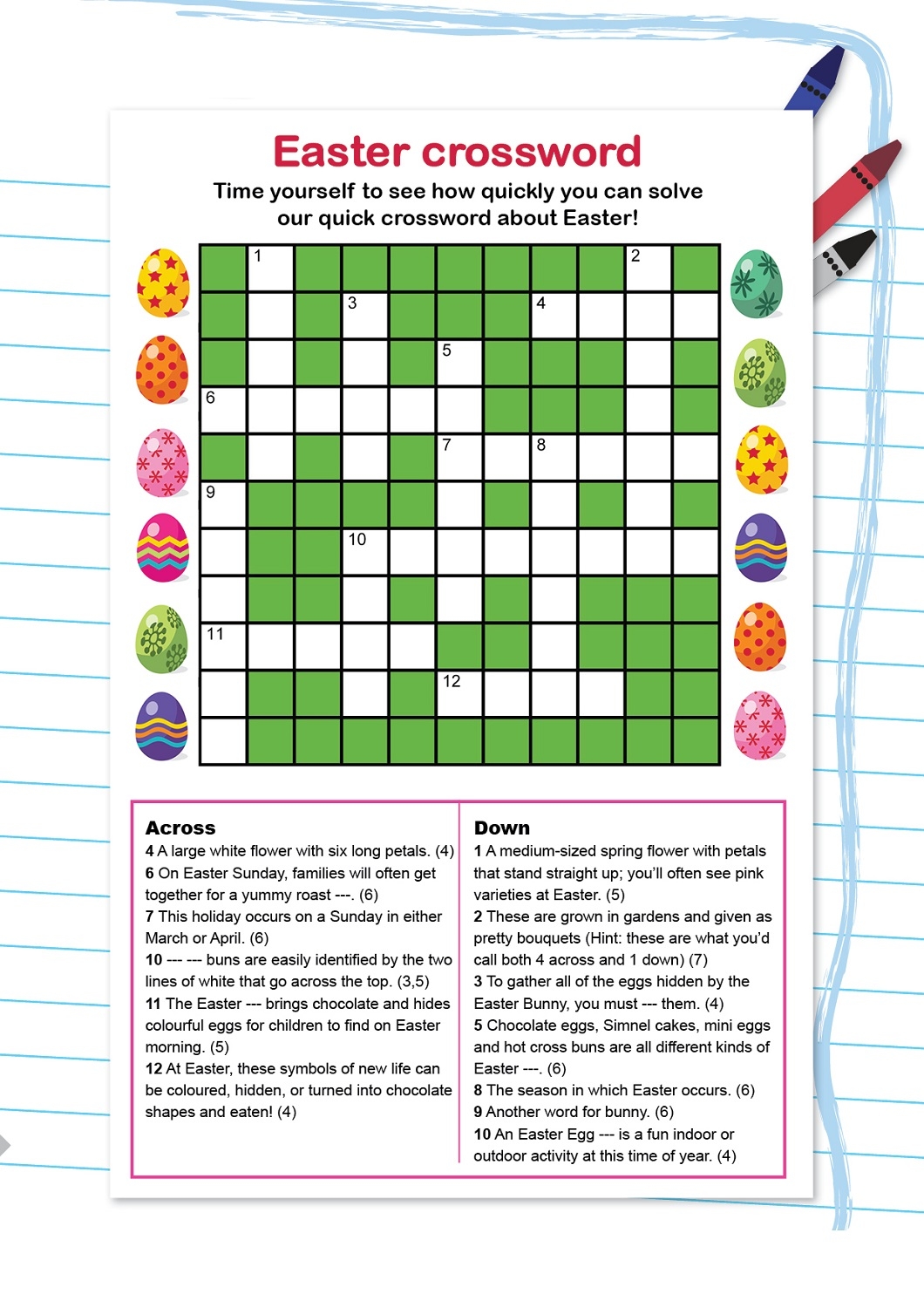 Kids 39 Crossword Puzzles To Print Activity Shelter