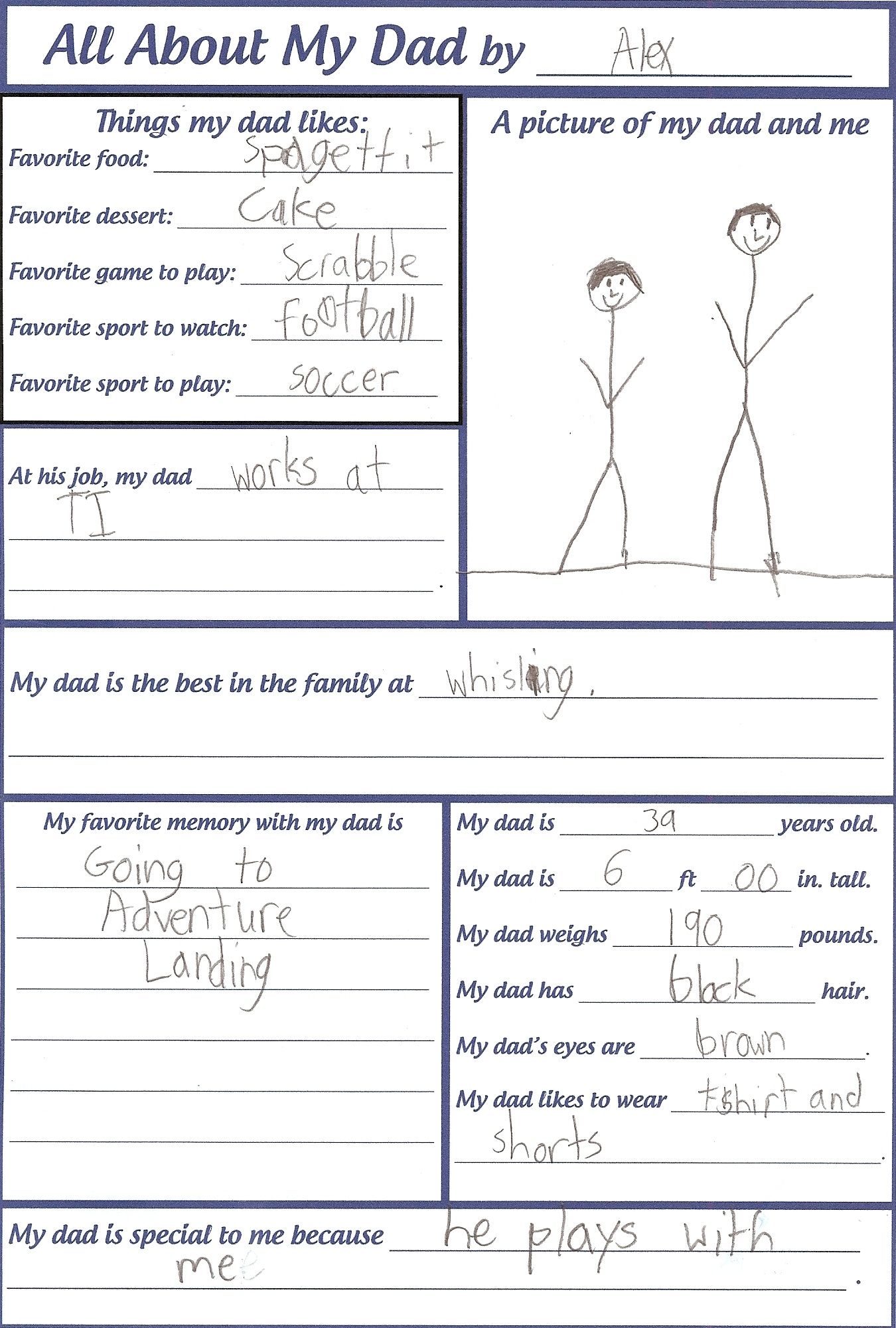 Kids Printable Father s Day Card FREE Printable A Z