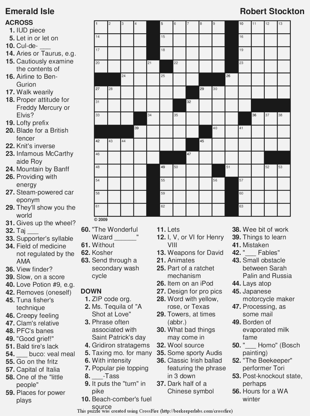 Large Print Crossword Puzzles Printable Printable Crossword Puzzles