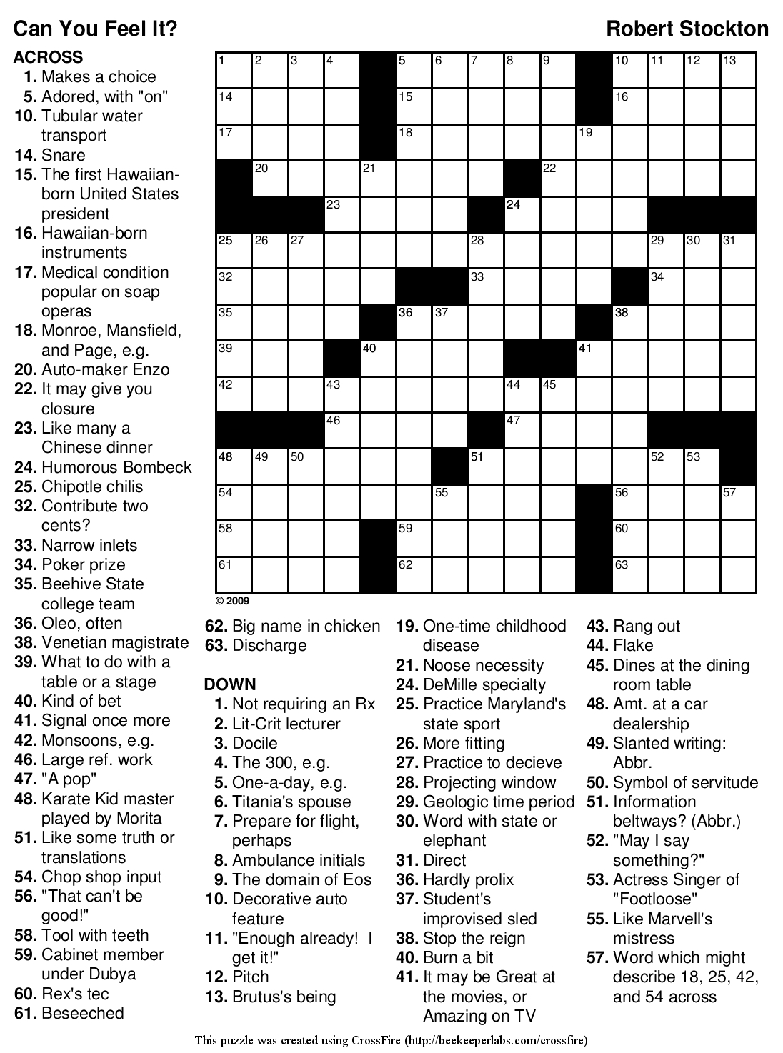 Printable Giant Crossword Puzzles Printable Crossword Puzzles